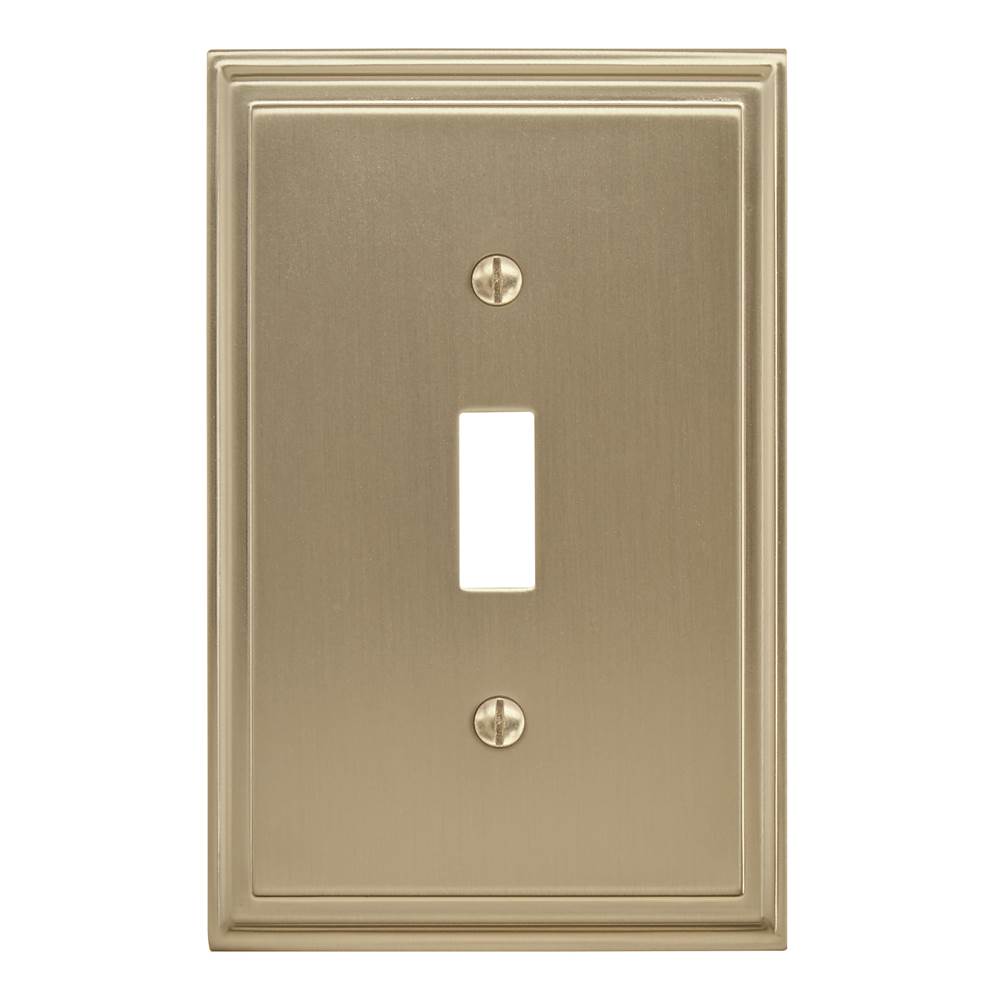 Amerock - Mulholland 1 Toggle Golden Champagne Wall Plate - Golden Champagne
