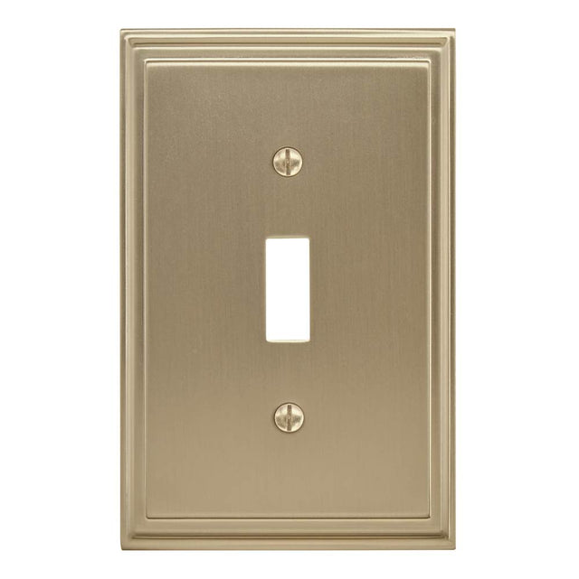 Amerock - Mulholland 1 Toggle Golden Champagne Wall Plate - Golden Champagne