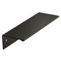 Amerock - Edge Pull 3-3/4 in (96 mm) Center-to-Center Flat Black Cabinet Pull - Flat Black