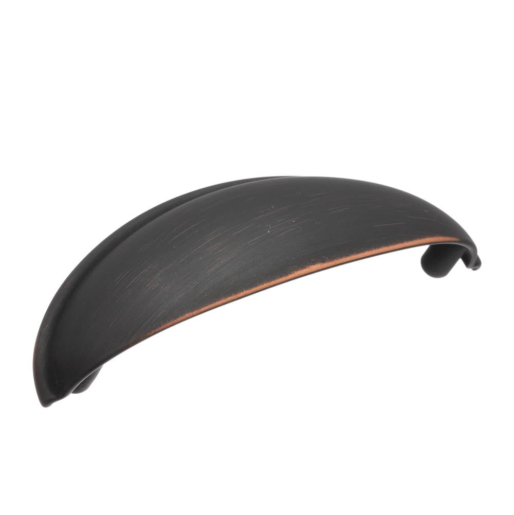 Amerock - Cup Pulls 3 in (76 mm) Center-to-Center Oil Rubbed Bronze Cabinet Cup Pull - Oil Rubbed Bronze