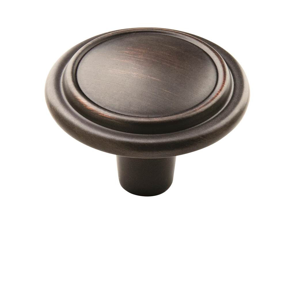 Amerock - Allison Value 1-1/4 in (32 mm) Diameter Oil-Rubbed Bronze Cabinet Knob - Oil Rubbed Bronze