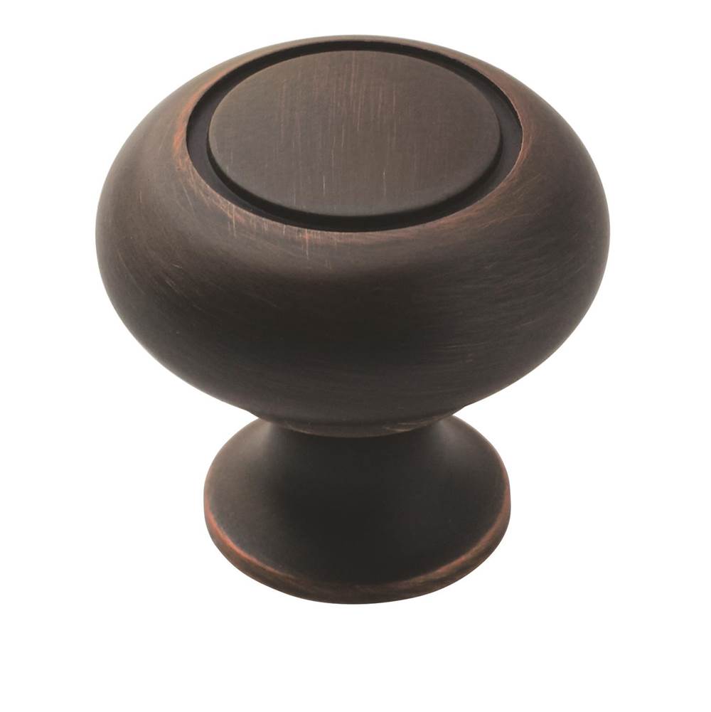 Amerock - Allison Value 1-1/4 in (32 mm) Diameter Oil-Rubbed Bronze Cabinet Knob - Oil Rubbed Bronze