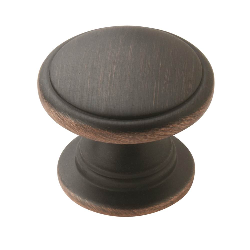 Amerock - Allison Value 1-1/4 in (32 mm) Diameter Oil-Rubbed Bronze Cabinet Knob - Oil Rubbed Bronze