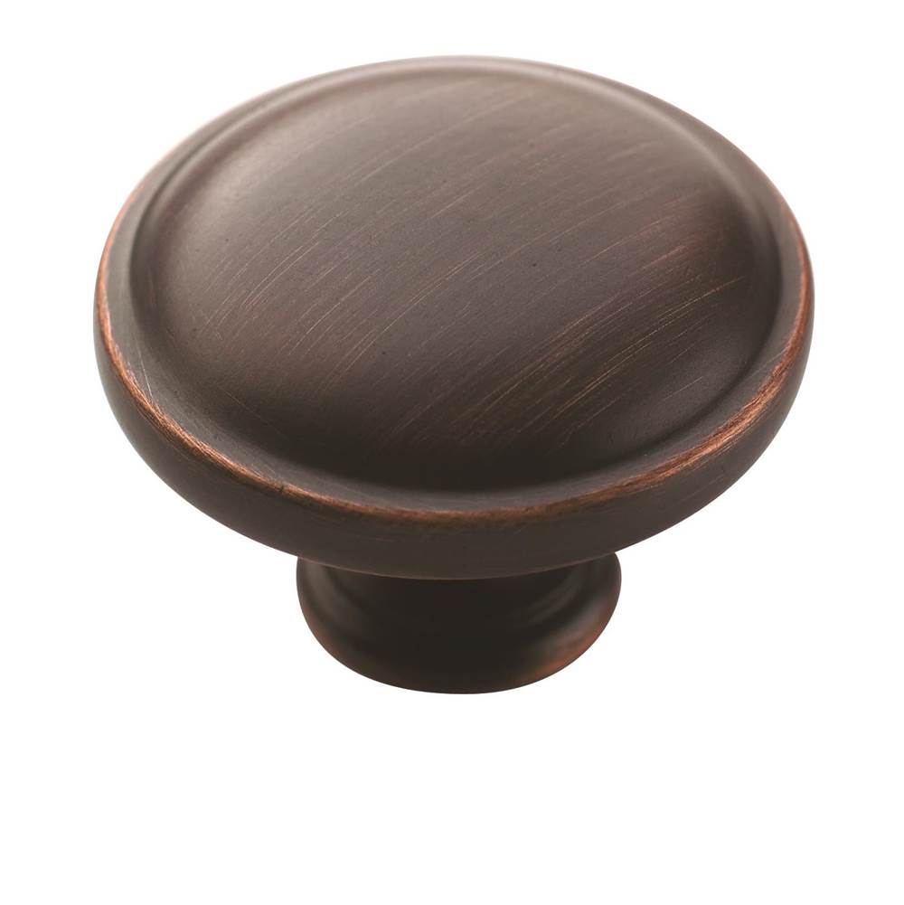 Amerock - Allison Value 1-1/4 in (32 mm) Diameter Oil-Rubbed Bronze Cabinet Knob - Oil Rubbed Bronze