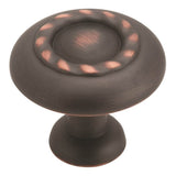 Amerock - Inspirations 1-1/4 in (32 mm) Diameter Oil-Rubbed Bronze Cabinet Knob - Oil Rubbed Bronze