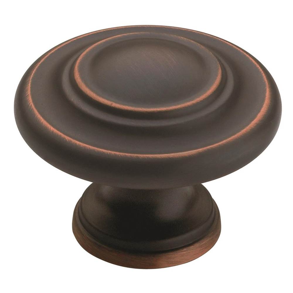 Amerock - Inspirations 1-3/4 in (44 mm) Diameter Oil-Rubbed Bronze Cabinet Knob - Oil Rubbed Bronze