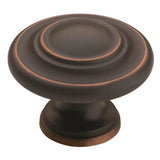 Amerock - Inspirations 1-3/4 in (44 mm) Diameter Oil-Rubbed Bronze Cabinet Knob - Oil Rubbed Bronze