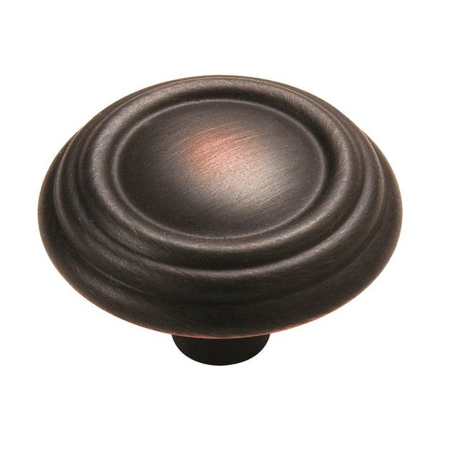 Amerock - Sterling Traditions 1-1/4 in (32 mm) Diameter Oil-Rubbed Bronze Cabinet Knob - Oil Rubbed Bronze
