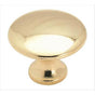 Amerock - Allison Value 1-3/16 in (30 mm) Diameter Polished Brass Cabinet Knob - Polished Brass