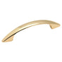 Amerock - Allison Value 3 in (76 mm) Center-to-Center Polished Brass Cabinet Pull - Polished Brass