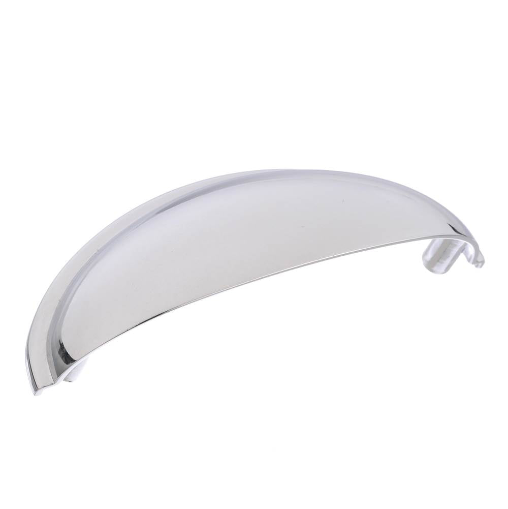 Amerock - Cup Pulls 3 in (76 mm) Center-to-Center Polished Chrome Cabinet Cup Pull - Polished Chrome