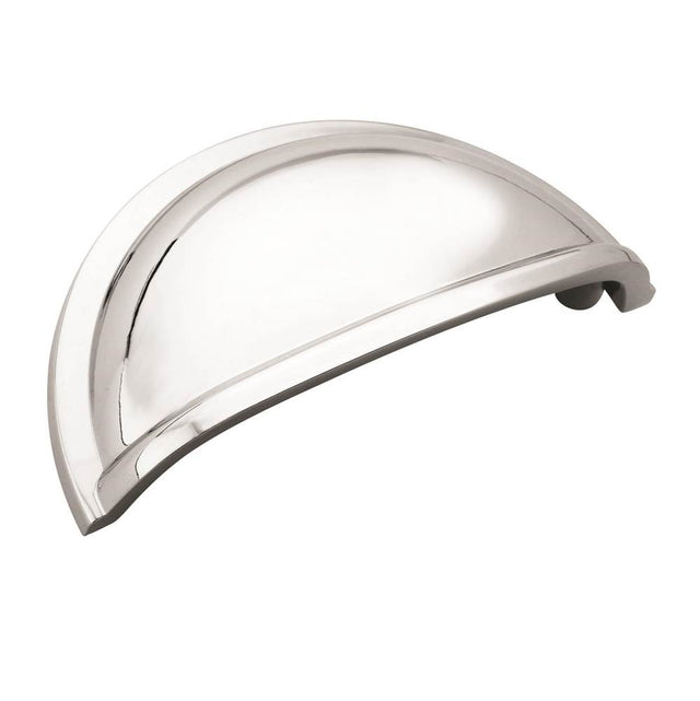 Amerock - Cup Pulls 3 in (76 mm) Center-to-Center Polished Chrome Cabinet Cup Pull - Polished Chrome
