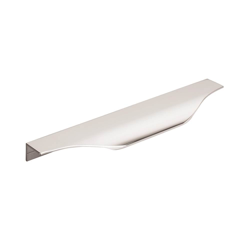 Amerock - Aloft 6-9/16 in (167 mm) Center-to-Center Polished Chrome Cabinet Edge Pull - Polished Chrome