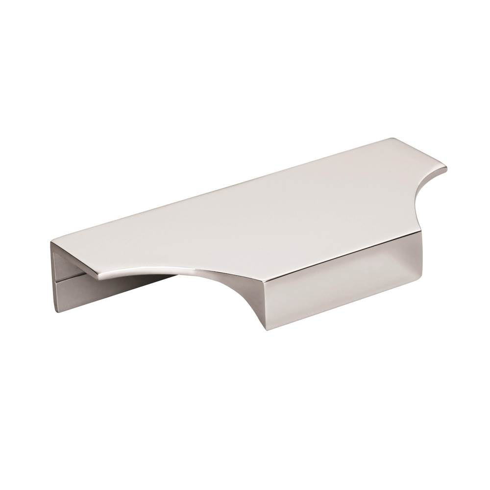 Amerock - Extent 4-3/16 in (106 mm) Center-to-Center Polished Chrome Cabinet Edge Pull - Polished Chrome