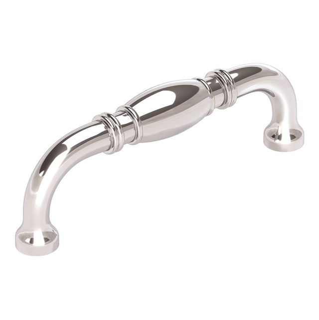Amerock - Granby 3-3/4 in (96 mm) Center-to-Center Polished Chrome Cabinet Pull - Polished Chrome