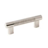 Amerock - Esquire 3in and 3-3/4 in (76mm and 96 mm) Center-to-Center Polished Nickel/Stainless Steel Cabinet Pull - Polished Nickel/Stainless Steel