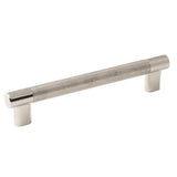 Amerock - Esquire 6-5/16 in (160 mm) Center-to-Center Polished Nickel/Stainless Steel Cabinet Pull - Polished Nickel/Stainless Steel