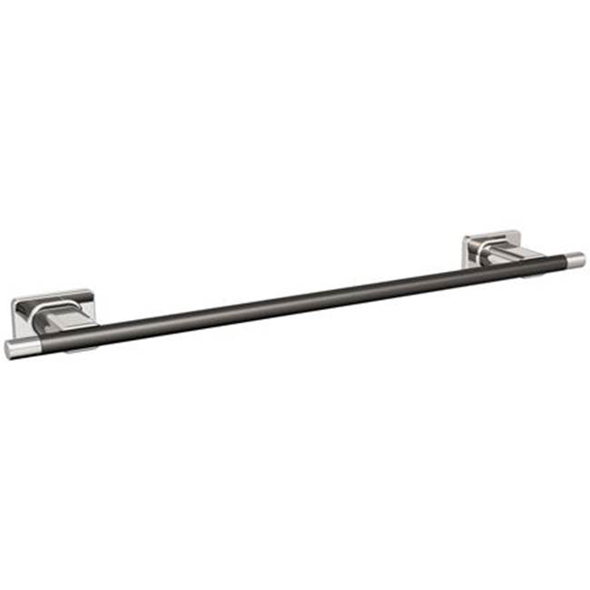 Amerock - Esquire Towel Bar - Polished Nickel,Gunmetal