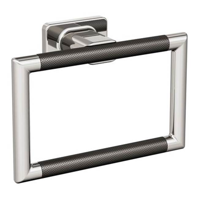 Amerock - Esquire Towel Ring - Polished Nickel,Gunmetal
