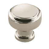 Amerock - Highland Ridge 1-3/16 in (30 mm) Diameter Polished Nickel Cabinet Knob - Polished Nickel
