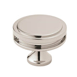 Amerock - Oberon 1-3/4 in (44 mm) Diameter Polished Nickel Cabinet Knob - Polished Nickel