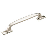 Amerock - Highland Ridge 6-5/16 in (160 mm) Center-to-Center Polished Nickel Cabinet Pull - Polished Nickel