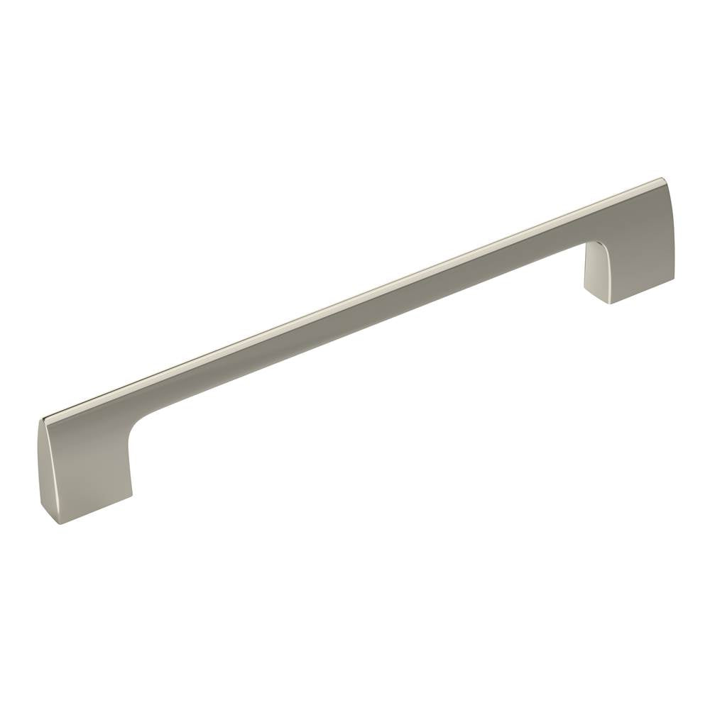 Amerock - Riva 6-5/16 in (160 mm) Center-to-Center Polished Nickel Cabinet Pull - Polished Nickel