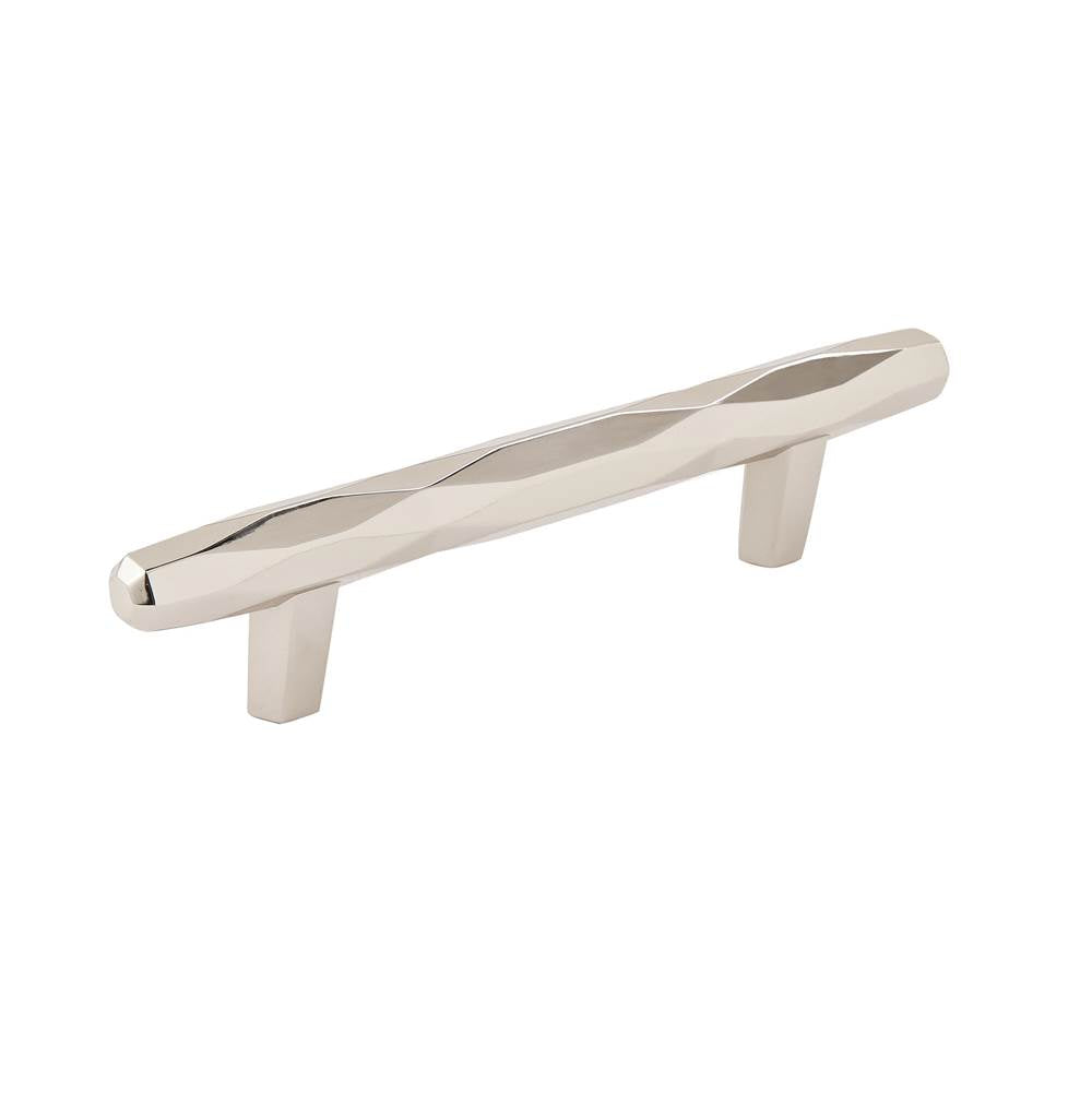 Amerock - St. Vincent 3-3/4 in (96 mm) Center-to-Center Polished Nickel Cabinet Pull - Polished Nickel