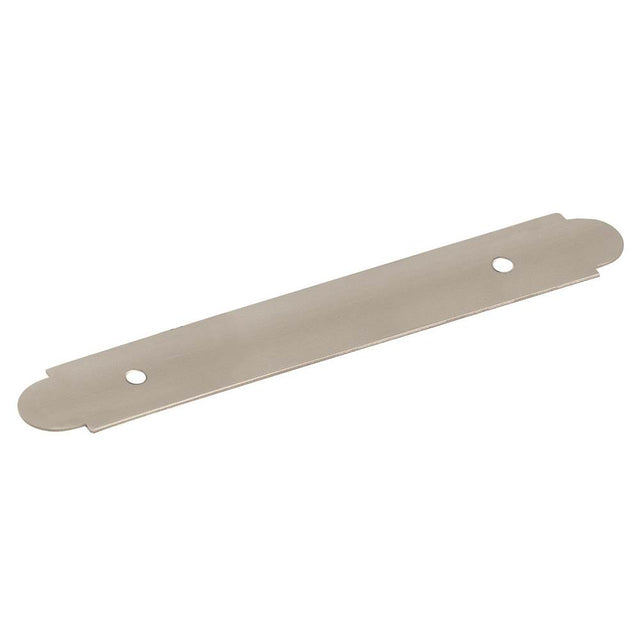 Amerock - Backplates 3 in (76 mm) Center-to-Center Satin Nickel Cabinet Backplate - Satin Nickel