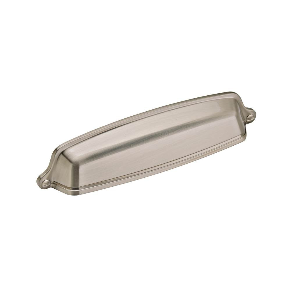Amerock - AllisonE Value Hardware 5-1/16 in (128 mm) Center-to-Center Satin Nickel Cabinet Cup Pull - Satin Nickel