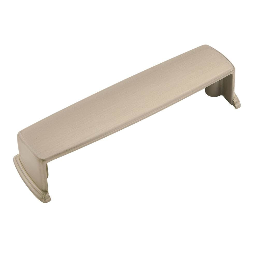 Amerock - Kane 3-3/4 in (96 mm) Center-to-Center Satin Nickel Cabinet Cup Pull - Satin Nickel
