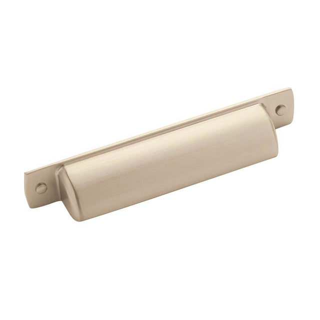 Amerock - Rochdale 3-3/4 in (96 mm) Center-to-Center Satin Nickel Cabinet Cup Pull - Satin Nickel