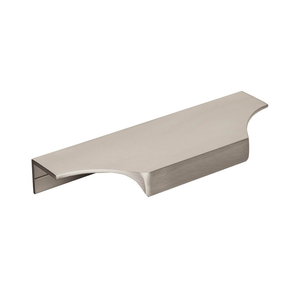 Amerock - Extent 4-9/16 in (116 mm) Center-to-Center Satin Nickel Cabinet Edge Pull - Satin Nickel