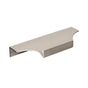 Amerock - Extent 4-9/16 in (116 mm) Center-to-Center Satin Nickel Cabinet Edge Pull - Satin Nickel