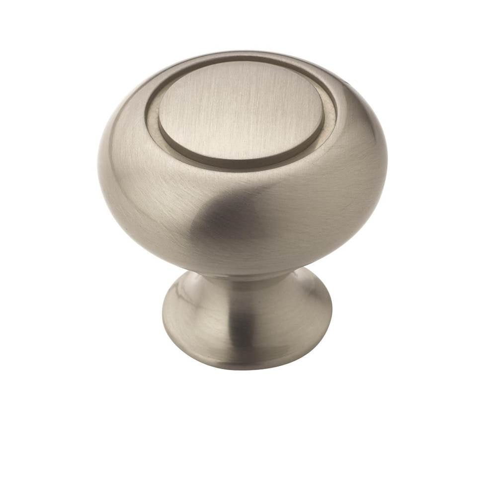Amerock - Allison Value 1-1/4 in (32 mm) Diameter Satin Nickel Cabinet Knob - Satin Nickel