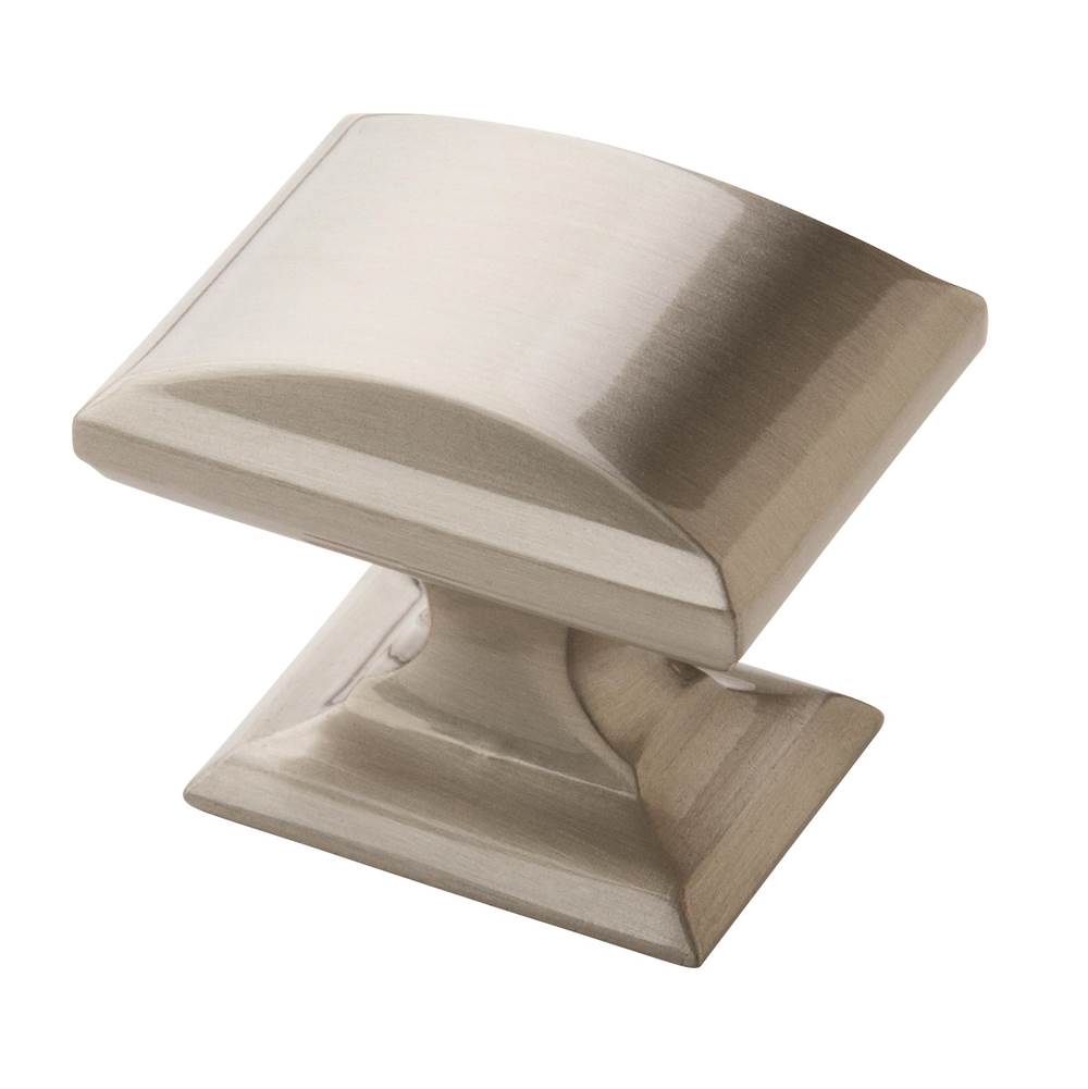 Amerock - Candler 1-1/4 in (32 mm) Length Satin Nickel Cabinet Knob - Satin Nickel