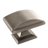 Amerock - Candler 1-1/2 in (38 mm) Length Satin Nickel Cabinet Knob - Satin Nickel