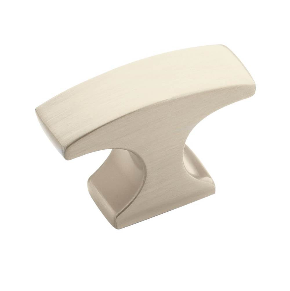 Amerock - Conrad 1-1/2 in (38 mm) Length Satin Nickel Cabinet Knob - Satin Nickel