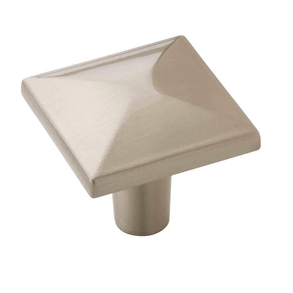 Amerock - Extensity 1-1/8 in (29 mm) Length Satin Nickel Cabinet Knob - Satin Nickel