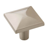 Amerock - Extensity 1-1/8 in (29 mm) Length Satin Nickel Cabinet Knob - Satin Nickel