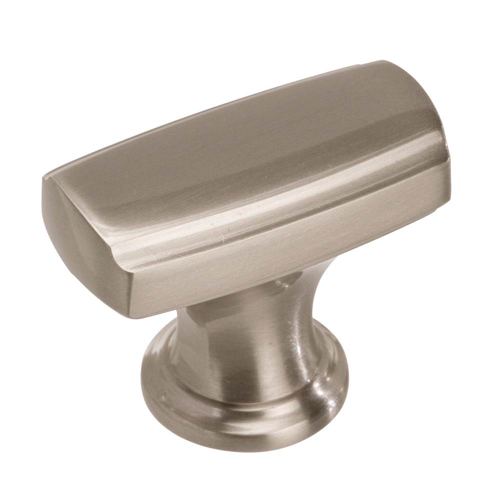 Amerock - Highland Ridge 1-3/8 in (35 mm) Length Satin Nickel Cabinet Knob - Satin Nickel