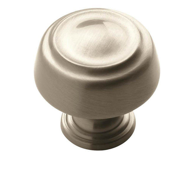 Amerock - Kane 1-3/16 in (30 mm) Diameter Satin Nickel Cabinet Knob - Satin Nickel