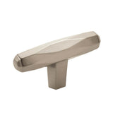 Amerock - St. Vincent 2-1/2 in (64 mm) Length Satin Nickel Cabinet Knob - Satin Nickel