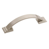 Amerock - Candler 3 in (76 mm) Center-to-Center Satin Nickel Cabinet Pull - Satin Nickel