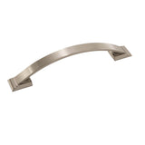 Amerock - Candler 5-1/16 in (128 mm) Center-to-Center Satin Nickel Cabinet Pull - Satin Nickel