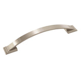 Amerock - Candler 6-5/16 in (160 mm) Center-to-Center Satin Nickel Cabinet Pull - Satin Nickel