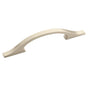 Amerock - Conrad 3-3/4 in (96 mm) Center-to-Center Satin Nickel Cabinet Pull - Satin Nickel