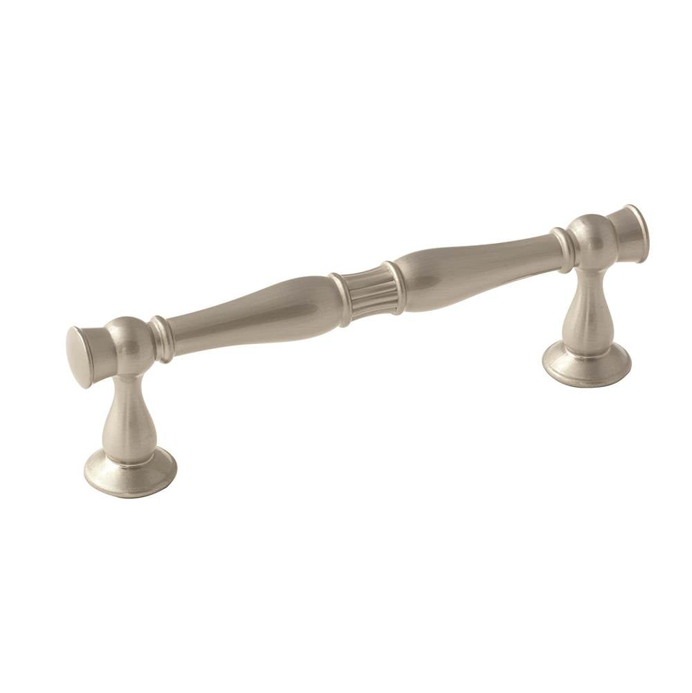 Amerock - Crawford 3-3/4 in (96 mm) Center-to-Center Satin Nickel Cabinet Pull - Satin Nickel