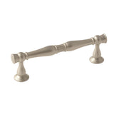 Amerock - Crawford 3-3/4 in (96 mm) Center-to-Center Satin Nickel Cabinet Pull - Satin Nickel