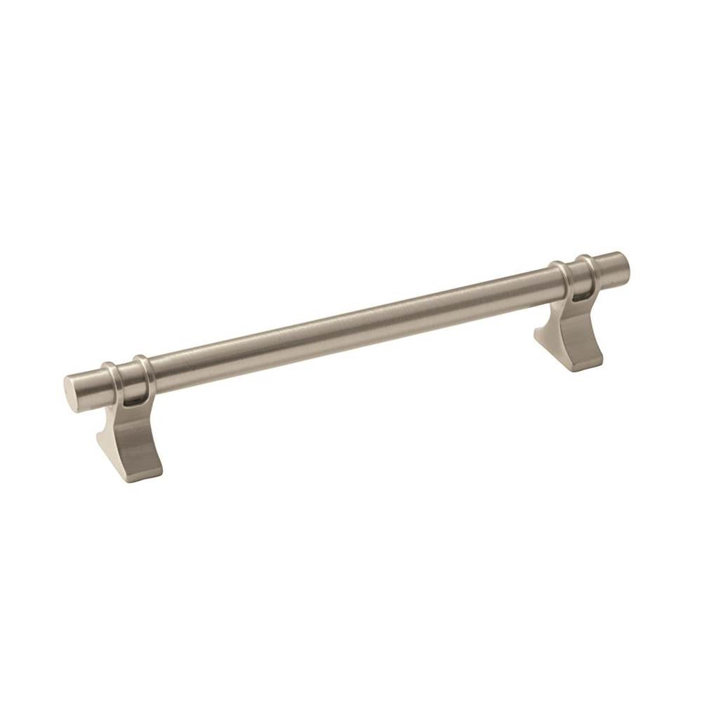 Amerock - Davenport 6-5/16 in (160 mm) Center-to-Center Satin Nickel Cabinet Pull - Satin Nickel